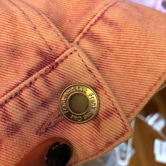 SOLD !!! FRANK & OAK PASTEL JEAN JACKET BNWOT - Picture 8 of 9